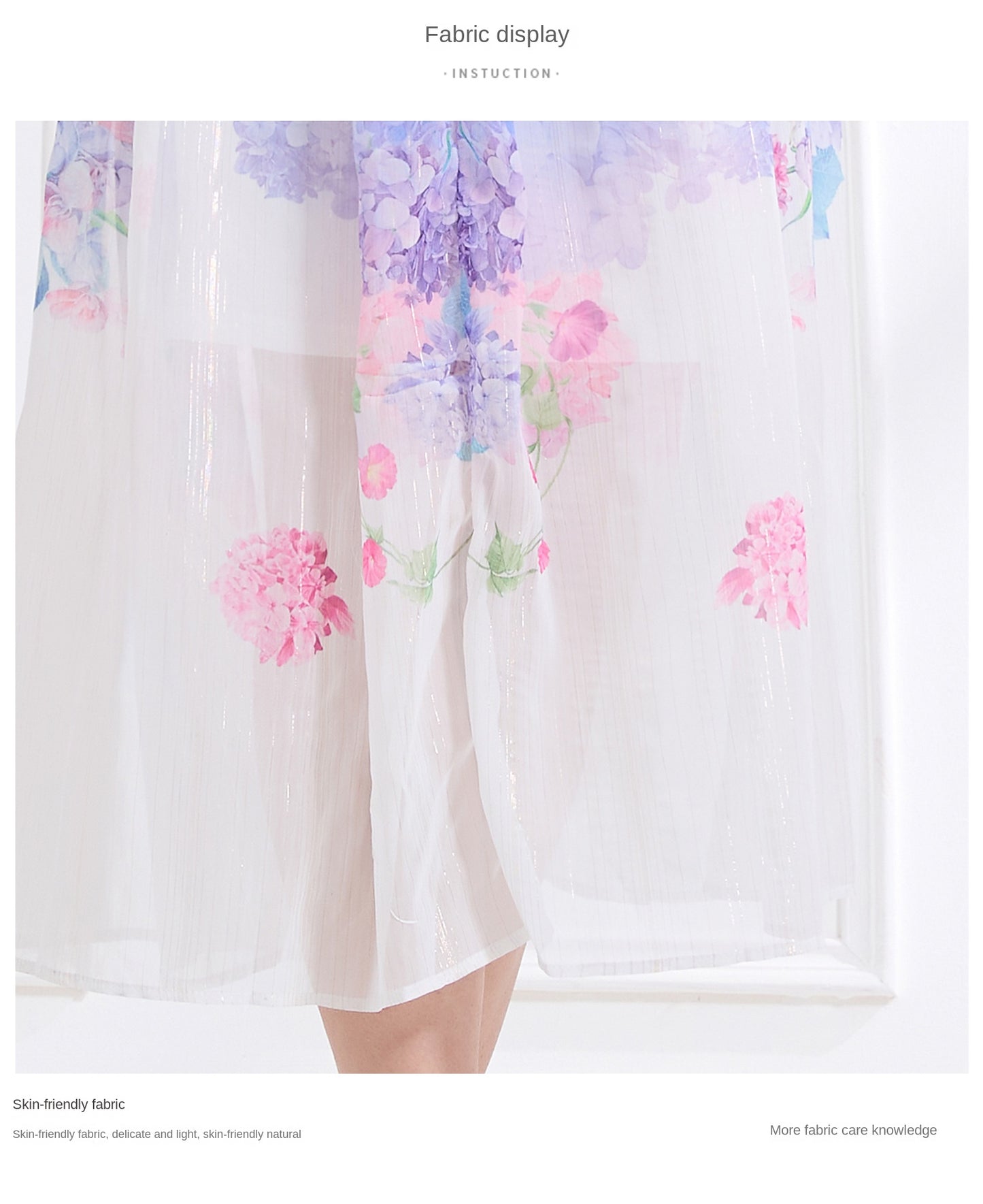 Original design - stand collar, watercolor, floral print, balloon sleeves, cinched waist, large skirt, ruffled skirt