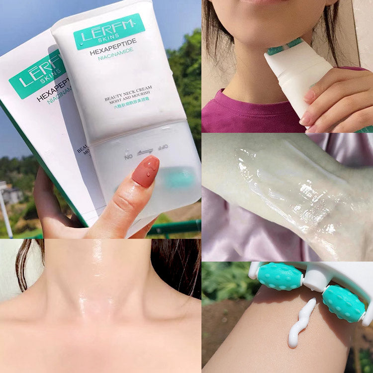 Kewalins LERFM Hexapeptide Niacinamide Firming and Lifting Roller Neck Cream Anti Ageing Fade neck lines 120g