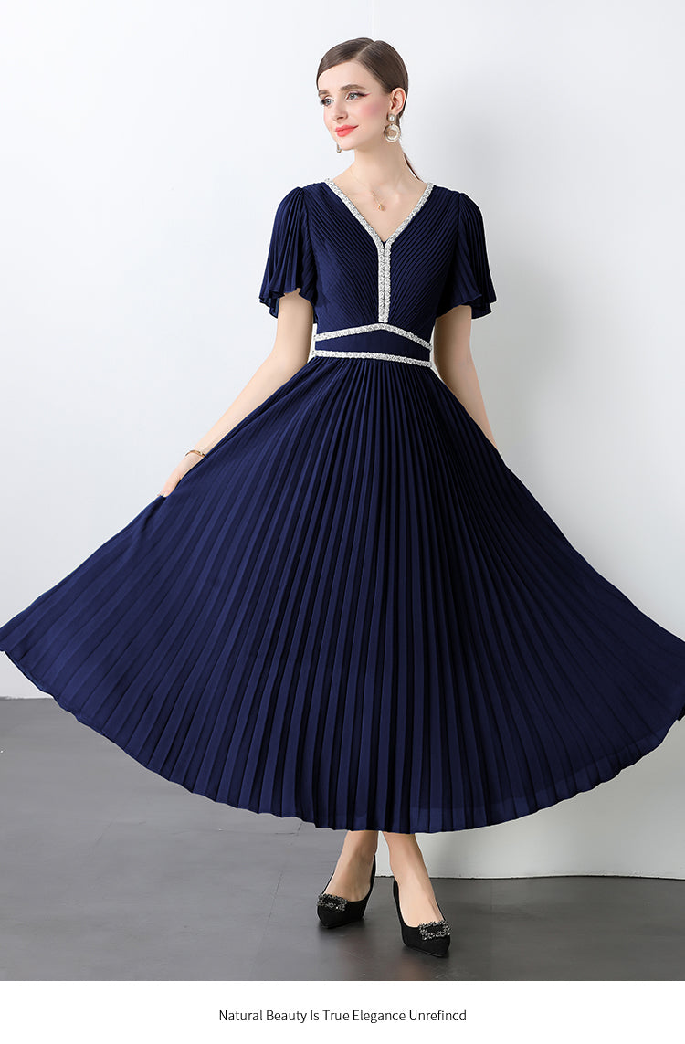 Original design for spring and summer three bedroom pleated oversized skirt with 4 colors to choose from