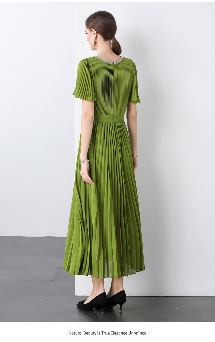 Original design for spring and summer three bedroom pleated oversized skirt with 4 colors to choose from