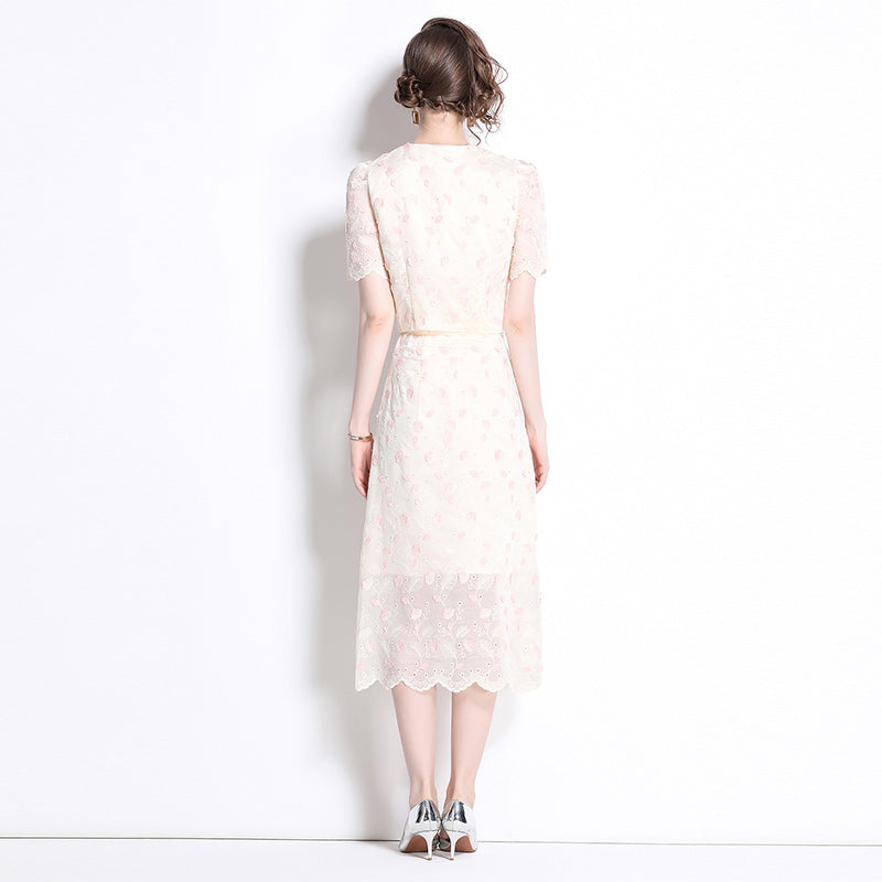 Original design high-end temperament paired with half skirt two-piece set, small fragrance fashion set
