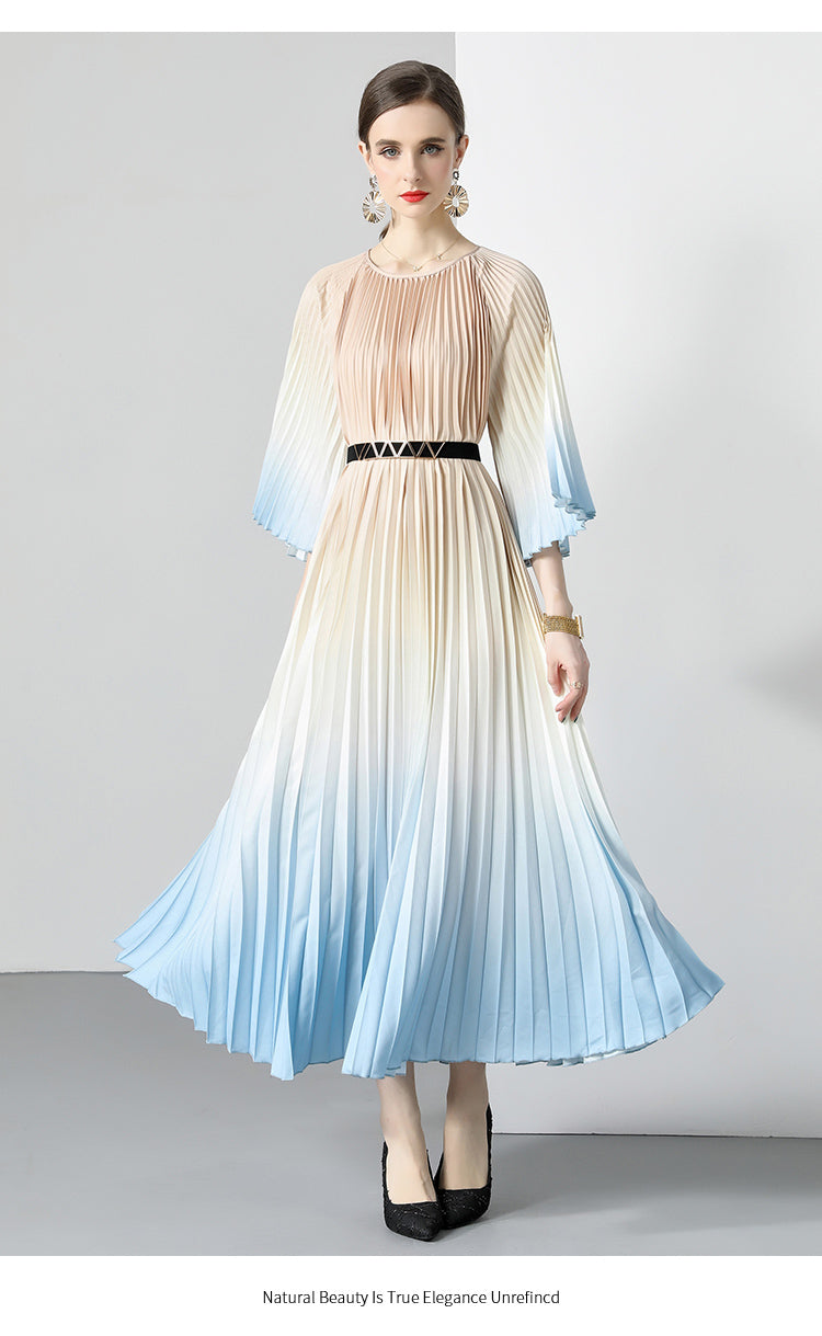 Original design Miyake pleated bulk in stock, oversized skirt, accordion pleated dress