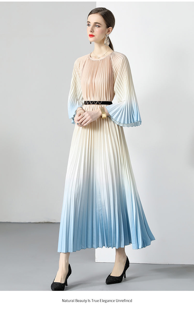 Original design Miyake pleated bulk in stock, oversized skirt, accordion pleated dress