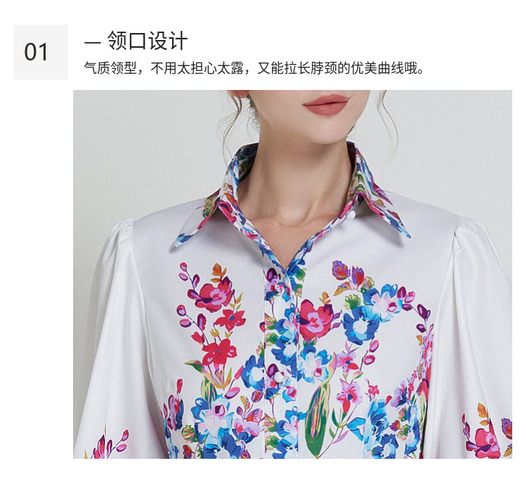 Original design lapel single breasted long dress with belt