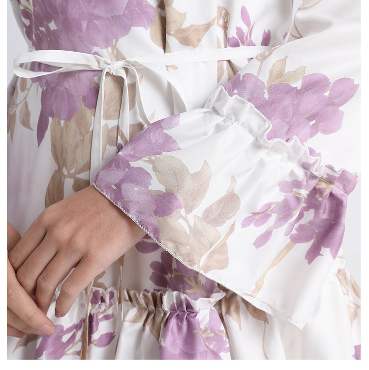 Original Design Heavy Industry European and American Palace Style Double Printed Loose Edition Temperament Cake Skirt