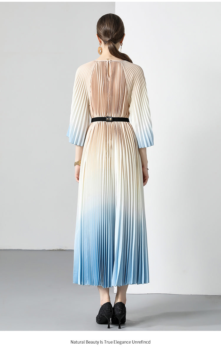 Original design Miyake pleated bulk in stock, oversized skirt, accordion pleated dress