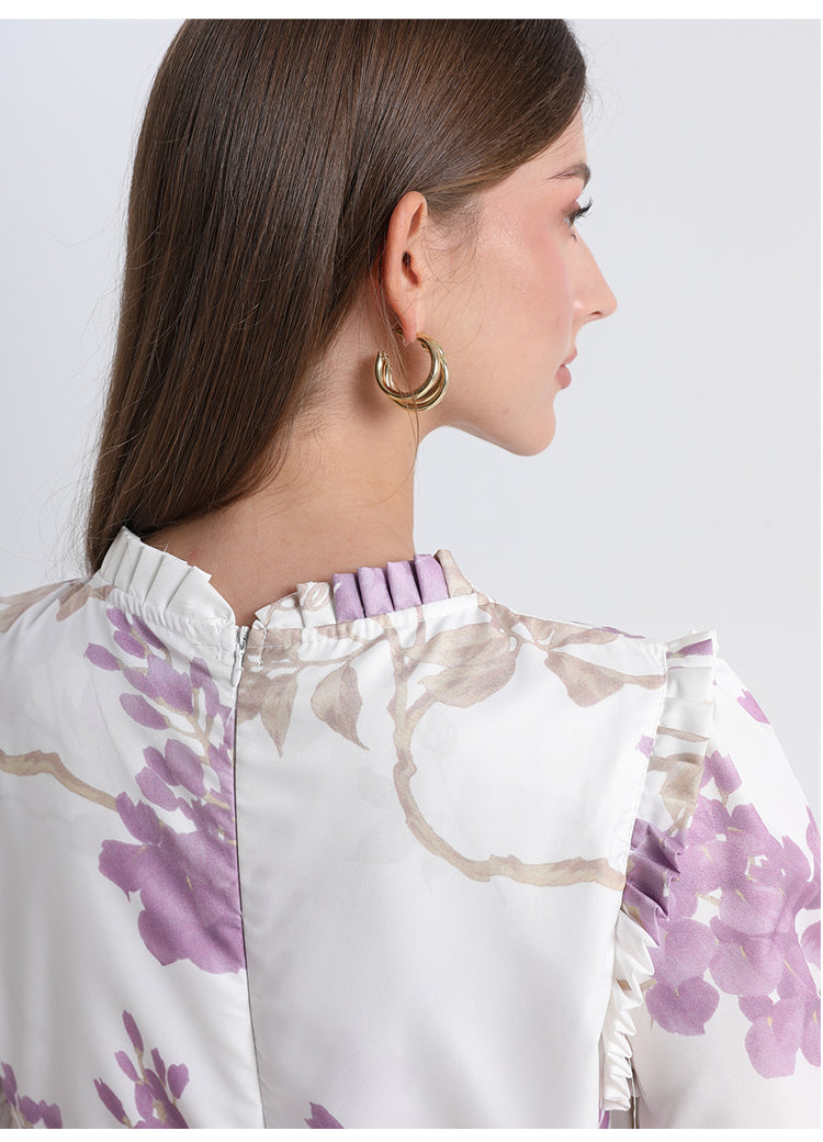 Original Design Heavy Industry European and American Palace Style Double Printed Loose Edition Temperament Cake Skirt