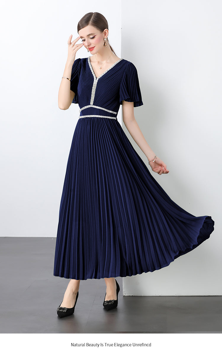 Original design for spring and summer three bedroom pleated oversized skirt with 4 colors to choose from