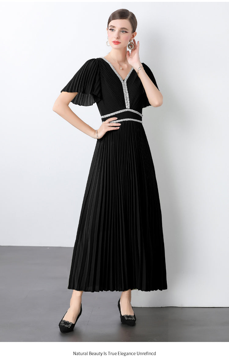 Original design for spring and summer three bedroom pleated oversized skirt with 4 colors to choose from