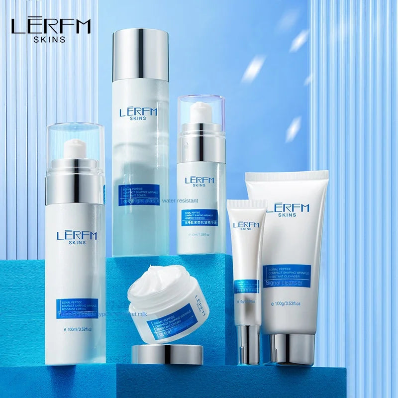 LERFM Fangke Signal Peptide Tight Plastic Anti-Wrinkle Six-Piece Set Firming Skin Care Products Moisturizing Kit Factory Batch Delivery