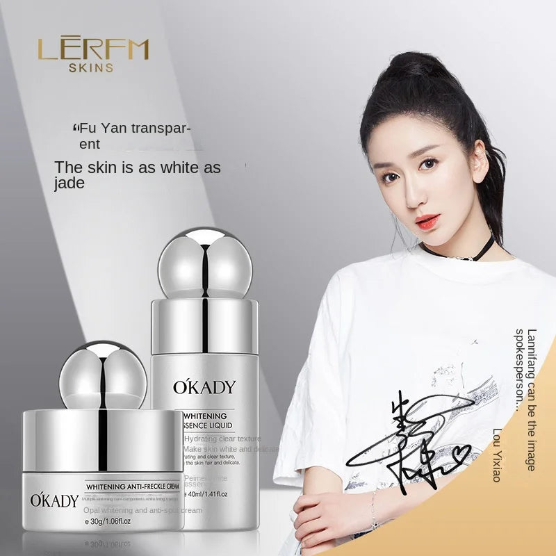 LERFM Fangke Oupei Whitening Essence Freckle Cream Hydrating Moisturizing and Brightening Skin Tone Skin Care Factory Wholesale Delivery