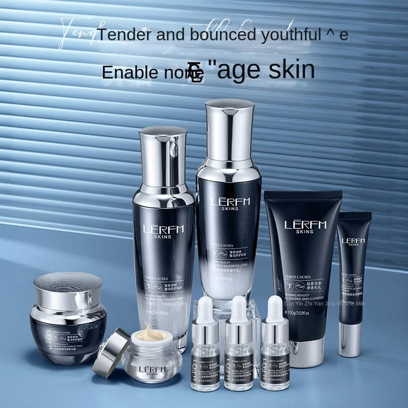 LERFM Fangke Sanyin Zhi Yan Huanyang Nine-Piece Set Set Hydrating Beauty Salon Cosmetics Factory Direct Sales