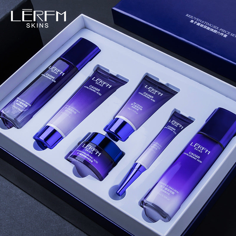 LERFM Fangke Caviar Hyaluronic Acid Face Brightening Kit Mild Hydrating Beauty Salon Special Skin Care Kit