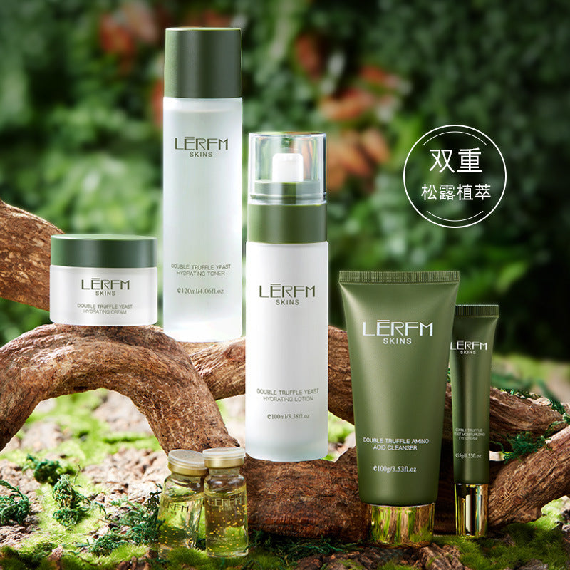 LERFM Fangke Double Truffle Yeast Moisturizing Seven-Piece Summer Skin Care Moisturizing Factory Direct Supply One Piece Dropshipping