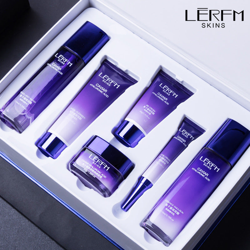 LERFM Fangke Caviar Hyaluronic Acid Face Brightening Kit Mild Hydrating Beauty Salon Special Skin Care Kit