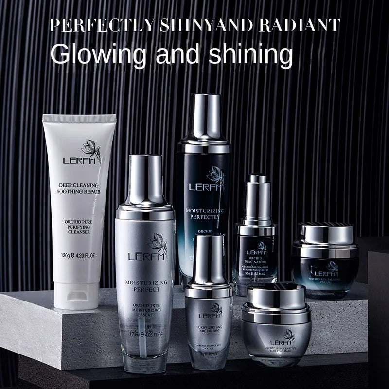LERFM Fangke Orchid Ultimate Skin Penetration Seven-Piece Skin Care Product 7 Set Moisturizing Autumn and Winter Box