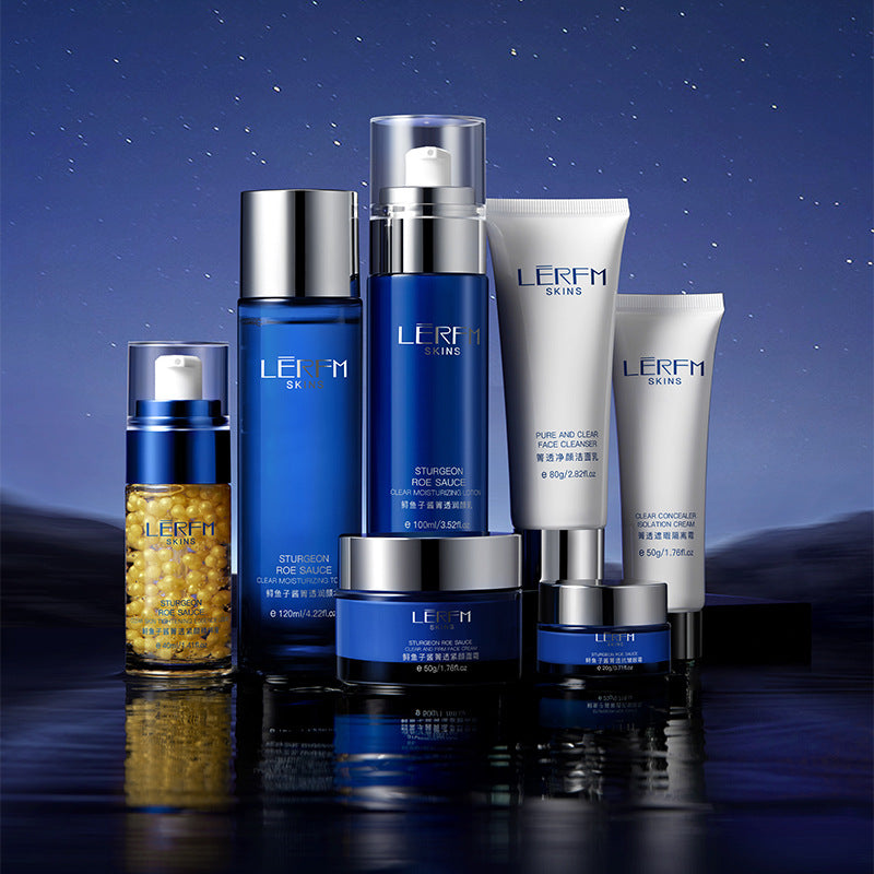 LERFM Fangke Sturgeon Caviar Transparent and Tight Face Exclusive Box Moisturizing Hydrating Manufacturer Skin Care Products Supply Wholesale