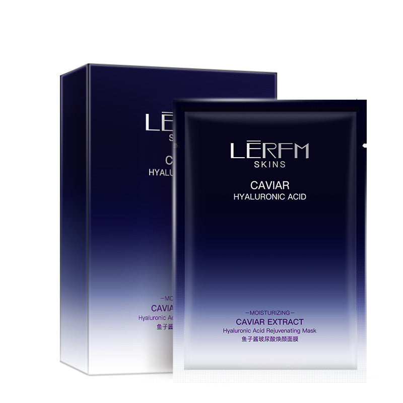 LERFM  Fangke Caviar Hyaluronic Acid Facial Mask Moisturizing Brightening Facial Skin Care Products Factory Wholesale