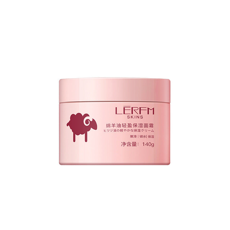 LERFM  Fangke Lanolin Light Moisturizing Facial Cream Moisture Replenishment Tender, Smooth and Bright Autumn and Winter Skin Care Cream Can Be Used for Hair Generation