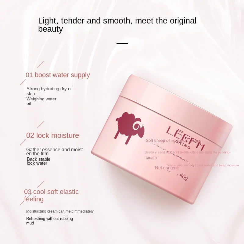 LERFM  Fangke Lanolin Light Moisturizing Facial Cream Moisture Replenishment Tender, Smooth and Bright Autumn and Winter Skin Care Cream Can Be Used for Hair Generation