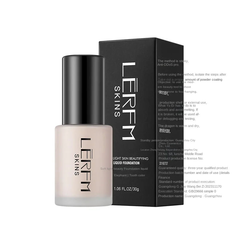 LERFM Fangke Soft Light Skin Beauty Liquid Foundation Easy Concealer Long-Lasting Moisturizing Liquid Foundation Skin Care Cosmetics Wholesale