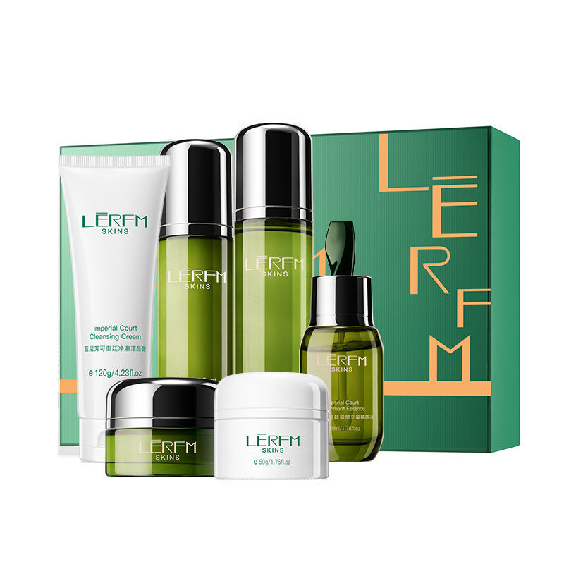 LERFM  Fangke Yuyan Tight Plastic Filling Six-Piece Set Summer Refreshing Non-Greasy Skin Care Products Set Cosmetic Set