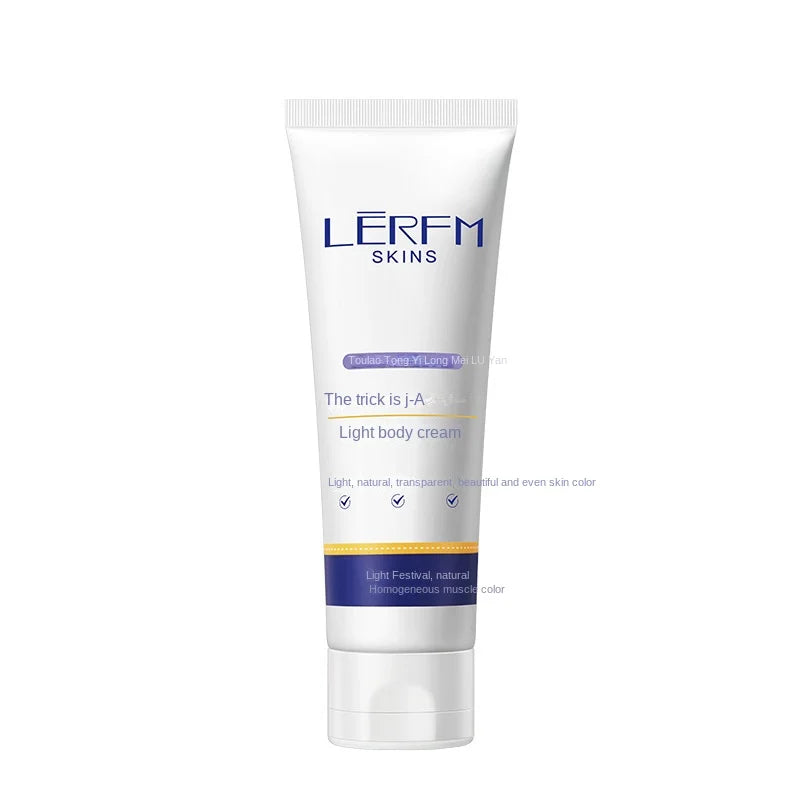 LERFM  Fangke Light Feeling Body Natural Core Cream Lazy Cream Nude Makeup Body Lotion Student Girl Whole Body Beauty Isolation Hair Generation