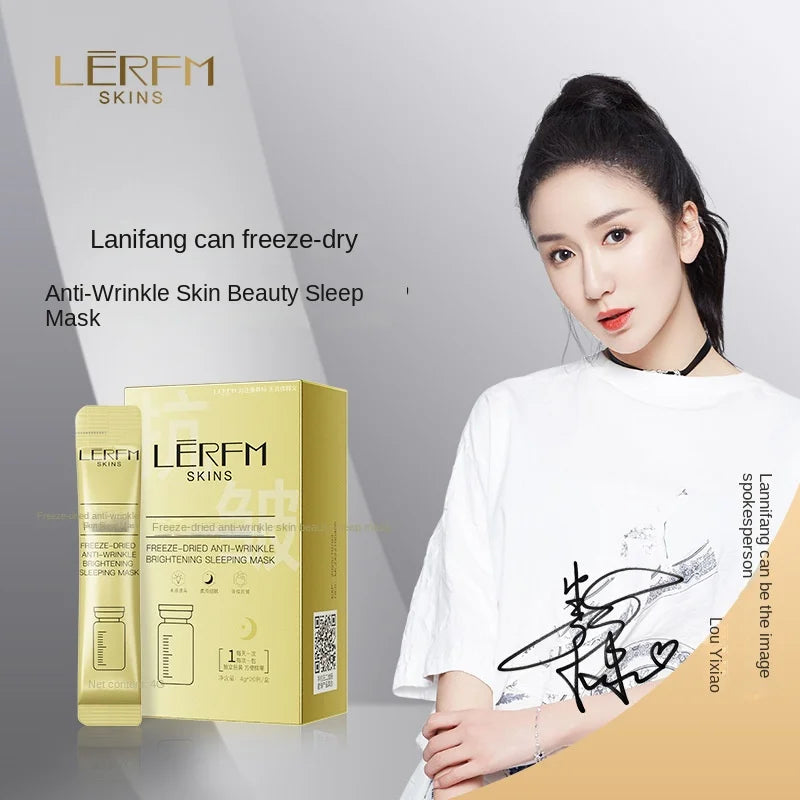 LERFM  Fangke Freeze-Dried Anti-Wrinkle Whitening Skin Sleeping Mask4g20Moisturizing and Hydrating Sleep Mask Manufacturers Send It on Behalf