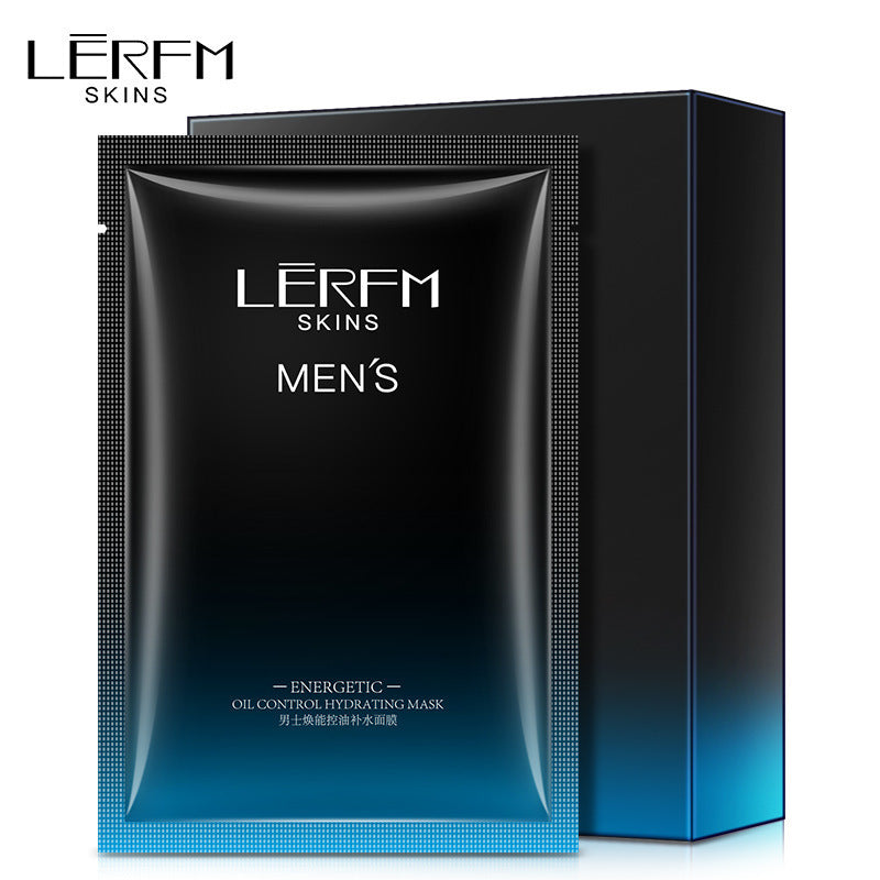 LERFM  Fangke Men's Huanneng Oil Controlling, Hydrating, and Moisturizing Facial Mask Pack Firming Lifting Nourishing Skin Facial Care