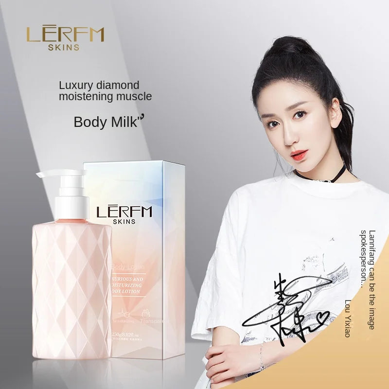 LERFM  Fangke Luxury Diamond Body Lotion250gMoisturizing Brightening Skin Autumn and Winter Body Lotion Factory in Stock