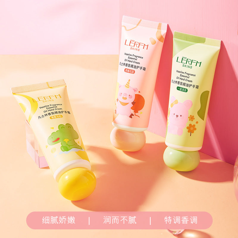 LERFM  Fangke Vaseline Fragrance Essential Oil Hand Cream Sets of Boxes Lasting Fragrance Moisturizing Autumn and Winter Skin Care Products