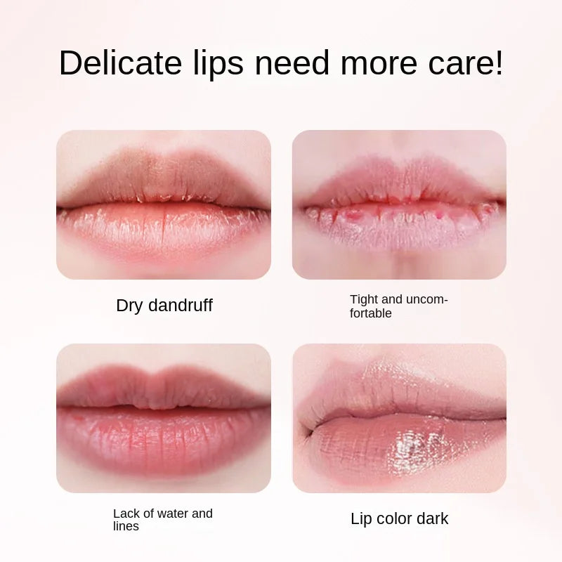 LERFM  Fangke Shea Butter Peach Moisturizing Lip Guard Milk Lipstick Base Moisturizing Exfoliating Lipstick Powder Tender Lip Gloss