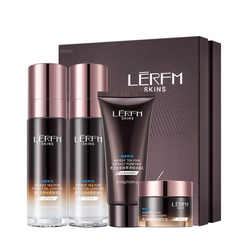 LERFM Fangke Men's Vintage Tea Pure Extract Oil Control Box Hydrating, Moisturizing and Oil Controlling Men's Skin Care Cosmetics Manufacturer