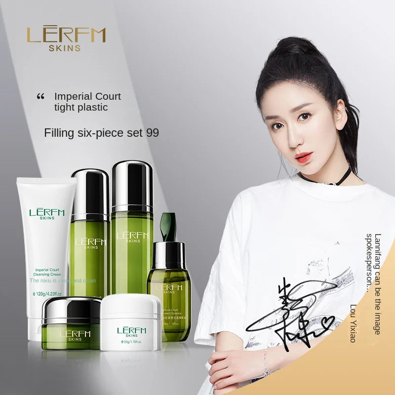 LERFM  Fangke Yuyan Tight Plastic Filling Six-Piece Set Summer Refreshing Non-Greasy Skin Care Products Set Cosmetic Set