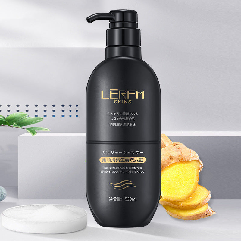 LERFM  Fangke Soft and Refreshing Ginger Shampoo520mlNourishing Moisturizing Hydrating Amino Acid Shampoo Wholesale