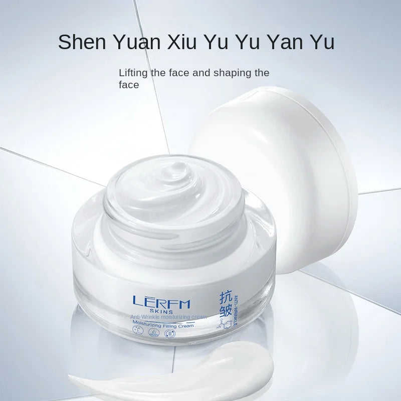 LERFM  Fangke Glass Color Anti-Wrinkle Moisturizing Filling Cream for Staying up Late Firming Aging Fade Wrinkles Collagen Cream