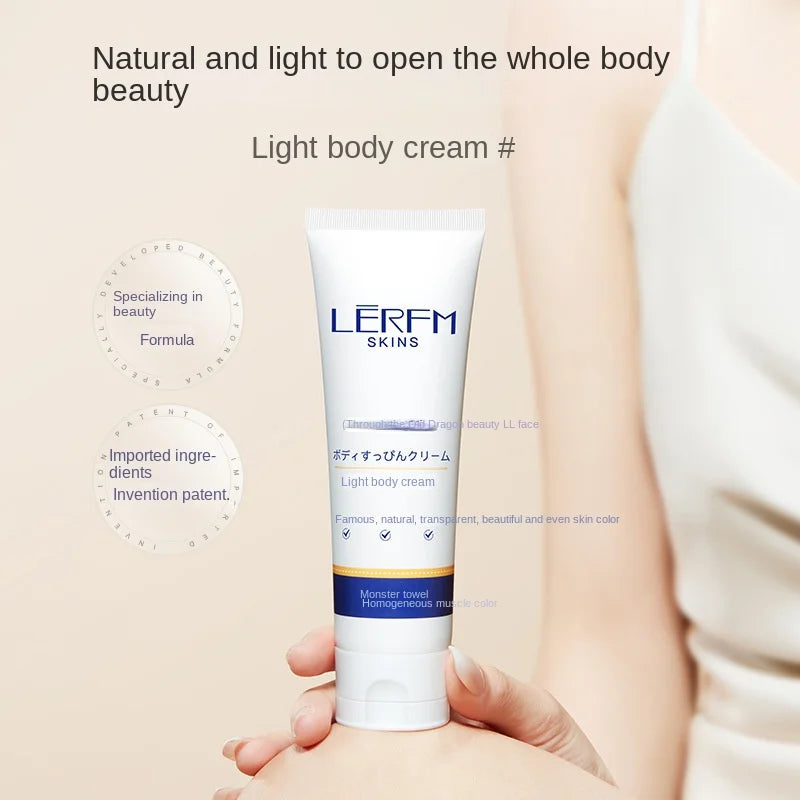 LERFM  Fangke Light Feeling Body Natural Core Cream Lazy Cream Nude Makeup Body Lotion Student Girl Whole Body Beauty Isolation Hair Generation