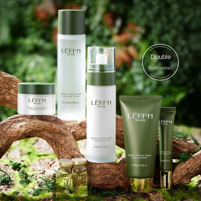 LERFM  Fangke Double Truffle Yeast Moisturizing Seven Piece Set Summer Skin Care Moisturizing Kit Factory Direct Sales