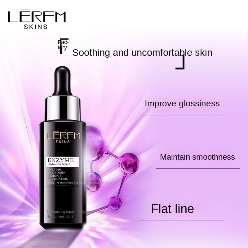 LERFM  Fangke Yeast Moisturizing Essence Pre-Essence Small Black Bottle Tender Skin Essence Enzyme Skin Care Products Wholesale Stock Solution