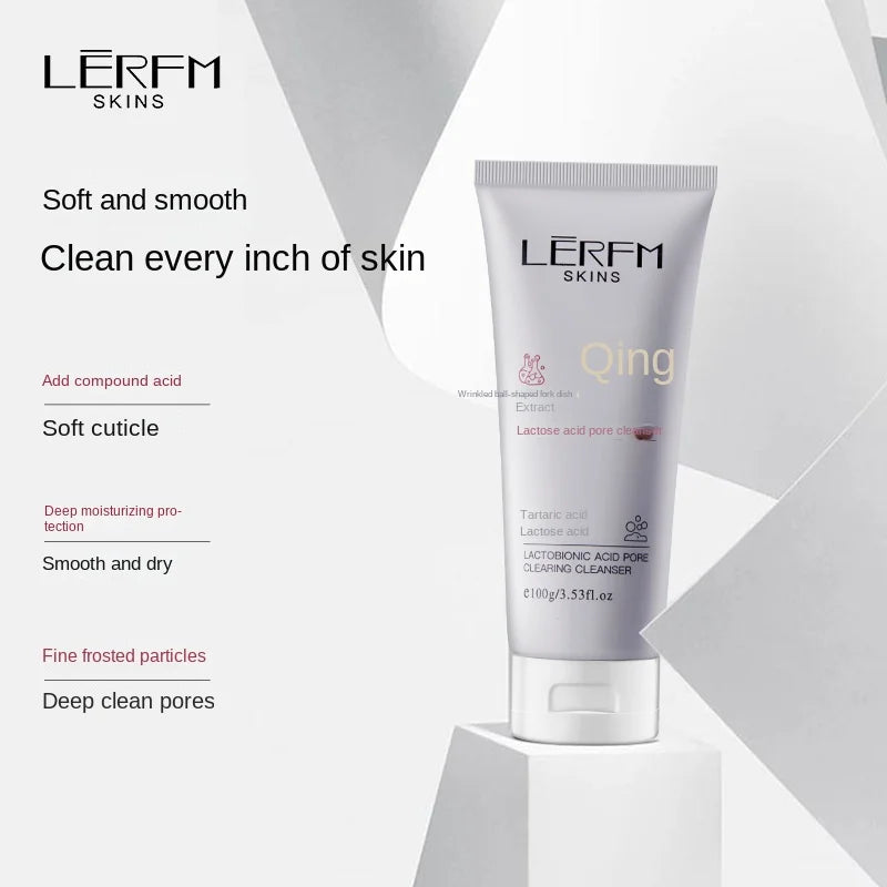 LERFM  Fangke Lactic Acid Pore Cleansing Facial Cleanser100gDeep Moisturizing Skin Care Products Facial Cleanser Wholesale