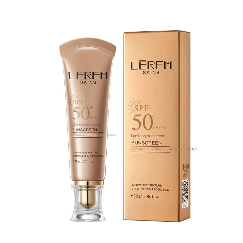 LERFM  Fangke SunscreenSPF50+PA+++30gMilitary Training Summer High-Power Sun Protection Skin Care Easy to Put on Makeup Portable