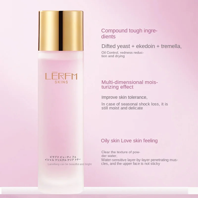 LERFM  Fangkezhi Crystal Transparent Toner and Lotion Two-Piece Set120ml/100mlEssence Moisturizing Lotion Wholesale