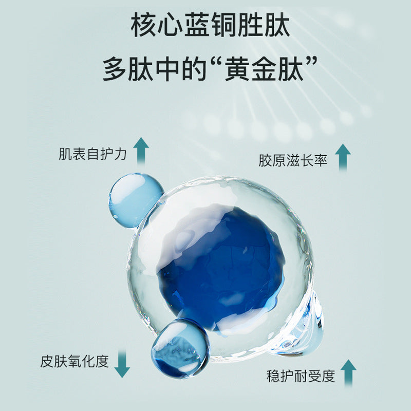 LERFM  Fangke Blue Copper Peptide Transdermal Yan Nine-Piece Set Skin Care Products Box Moisturizing Box Wholesale