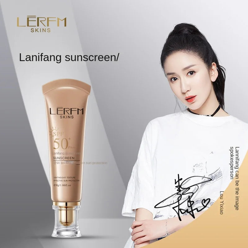 LERFM  Fangke SunscreenSPF50+PA+++30gMilitary Training Summer High-Power Sun Protection Skin Care Easy to Put on Makeup Portable