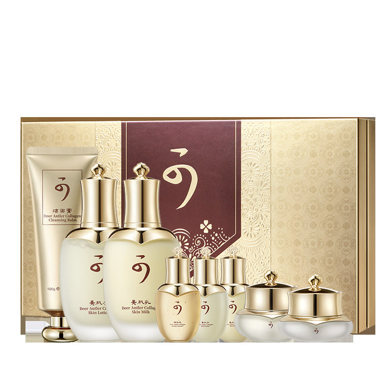 LERFM  Fangke Deerhorn Collagen Skin Care Eight-Piece Set Skin Care Kit Moisturizing, Hydrating and Nourishing Wholesale