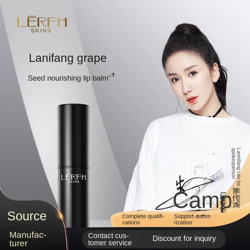 LERFM  Fangke Grape Seed Nourishing Lip Balm Nourishing Moisturizing Smoothing Lip Lines Moisturizing Relieving Lip Crack Peeling Hair Generation